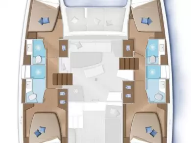 Verhuur Catamaran Lagoon met vaarbewijs