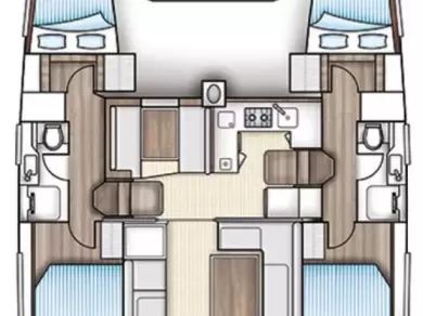 Verhuur Catamaran Nautitech met vaarbewijs