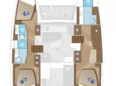 Verhuur Catamaran Lagoon met vaarbewijs