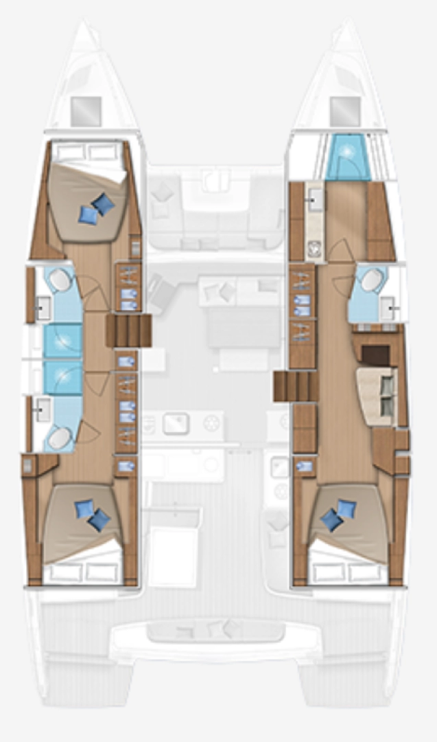 Huur een Lagoon Lagoon 46 in Portocolom