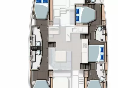 Verhuur Catamaran in Palma de Mallorca - Leopard Catamarans / Robertson & Caine Leopard 50 - 5 + 1 cab