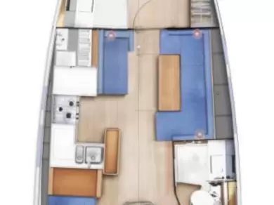 Huur een Jeanneau Sun Odyssey 410 in Gouviá