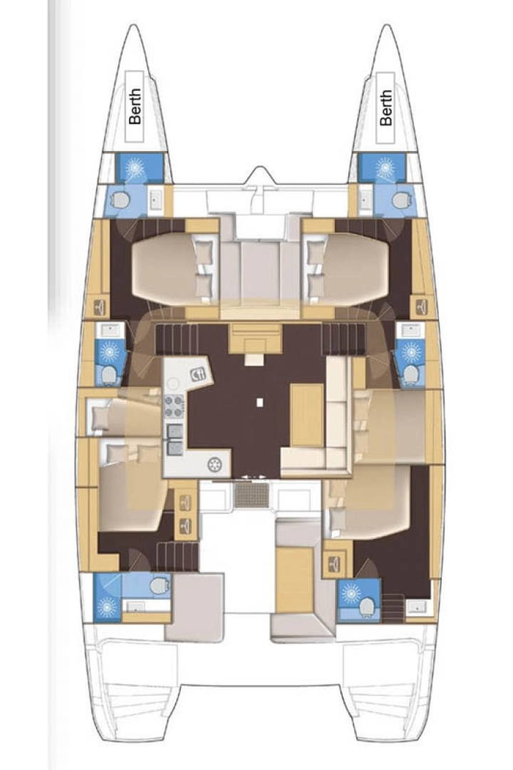 Verhuur Catamaran Lagoon met vaarbewijs