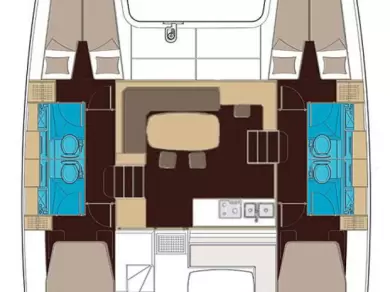 Verhuur Catamaran Lagoon met vaarbewijs