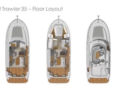 Verhuur Motorboot in Biograd na Moru - Bénéteau Swift Trawler 35