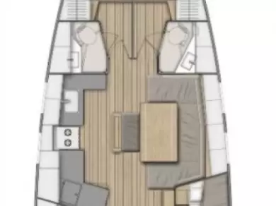 Verhuur Zeilboot in Biograd na Moru - Bénéteau Oceanis 46.1