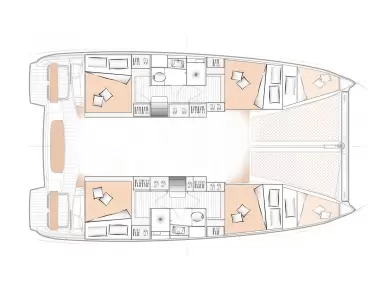 Verhuur Catamaran in Gouviá - Excess Excess 11
