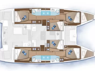 Huur Catamaran met of zonder schipper Lagoon in Gouviá