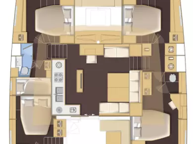 Bootverhuur Lagoon Lagoon 52 F in Gouviá via SamBoat