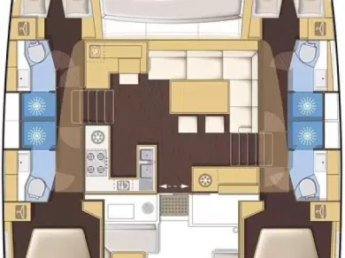 Verhuur Catamaran Lagoon met vaarbewijs