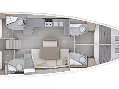 Huur Zeilboot met of zonder schipper Bénéteau in Rogoznica