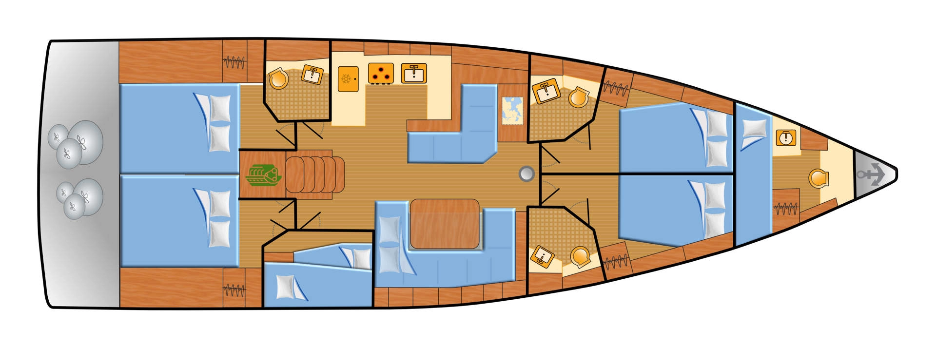 Bootverhuur Rogoznica goedkoop Oceanis 51.1