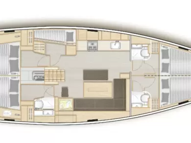 Hanse Hanse 508 te huur van particulier of professional in Lefkáda
