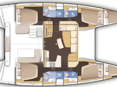 Huur Catamaran met of zonder schipper Lagoon in Lefkáda