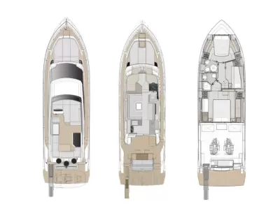 Bootverhuur Podstrana goedkoop Ferretti Yachts 500 - 3 + 1 cab