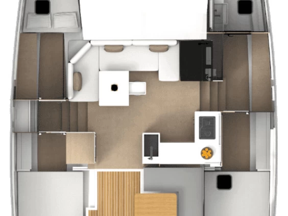 Huur Catamaran met of zonder schipper Aventura in Biograd na Moru