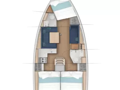 Jeanneau Sun Odyssey 380 te huur van particulier of professional in Biograd na Moru