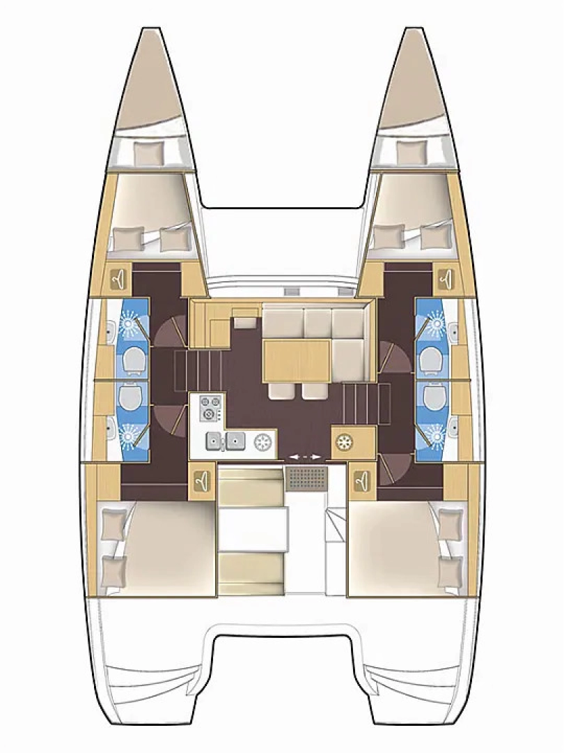 Huur Catamaran met of zonder schipper Lagoon in Punat
