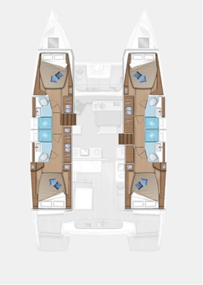Huur Catamaran met of zonder schipper Lagoon in Trogir