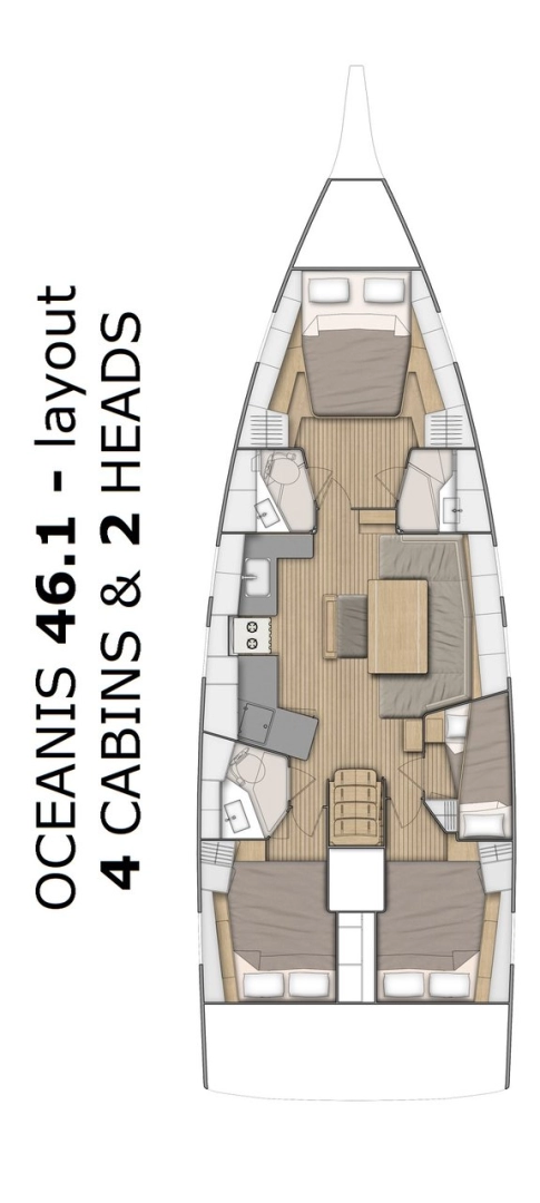 Verhuur Zeilboot Bénéteau met vaarbewijs