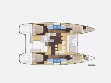 Verhuur Catamaran Lagoon met vaarbewijs