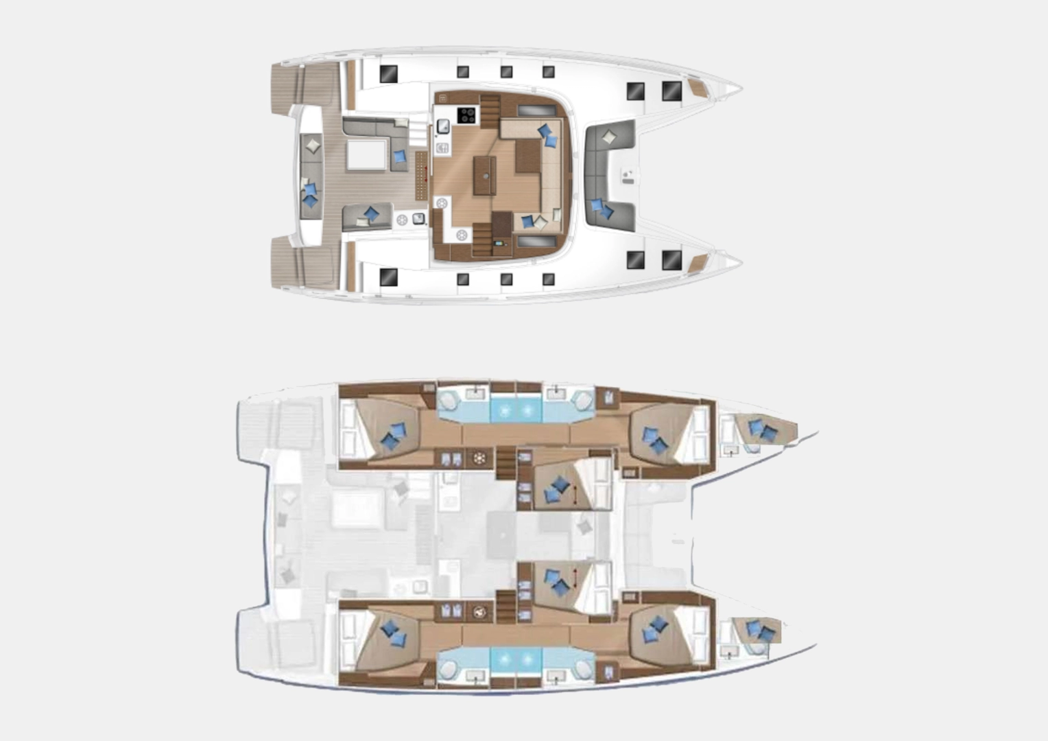 Huur Catamaran met of zonder schipper Lagoon in Álimos
