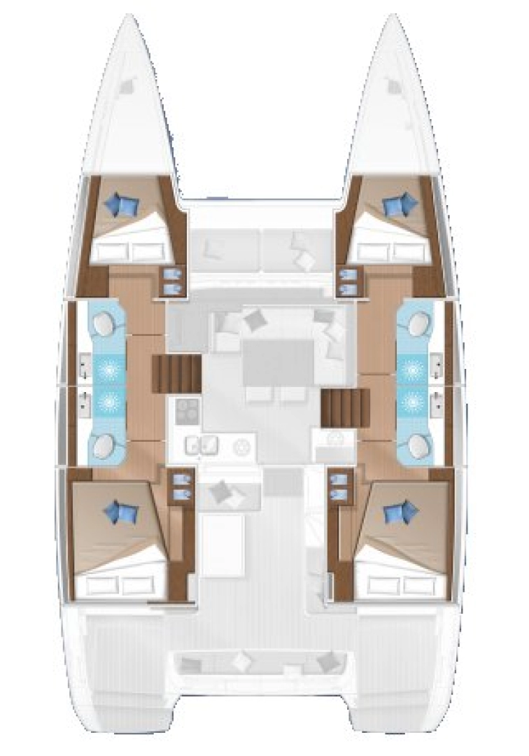 Verhuur Catamaran Lagoon met vaarbewijs