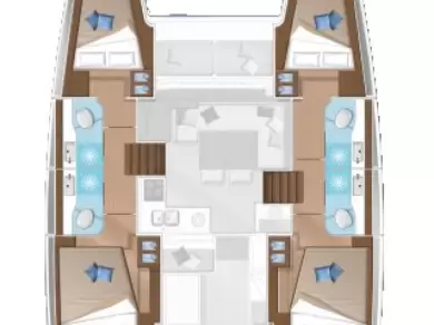 Verhuur Catamaran Lagoon met vaarbewijs