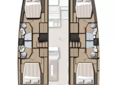 Verhuur Catamaran in Šibenik - Bali Bali 4.4