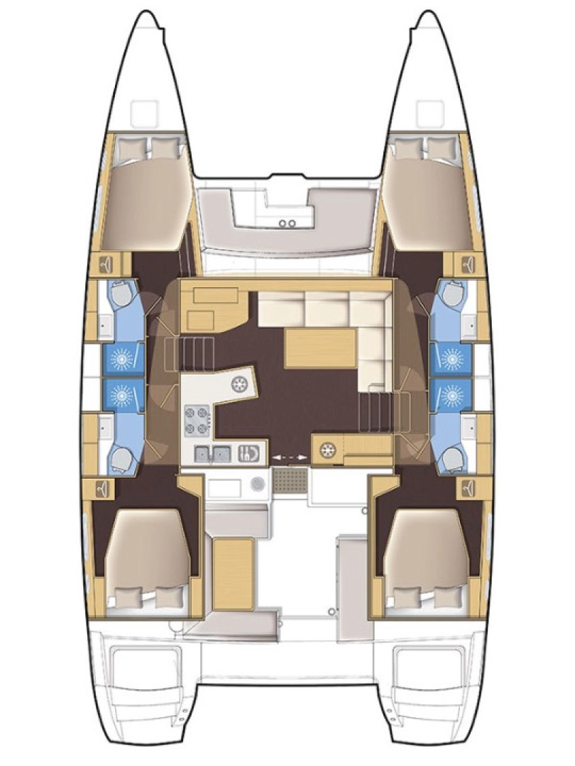 Verhuur Catamaran in Seget Donji - Lagoon Lagoon 450 F