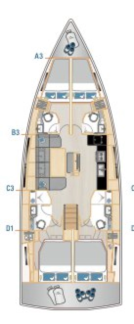 Hanse Hanse 460 te huur van particulier of professional in Seget Donji