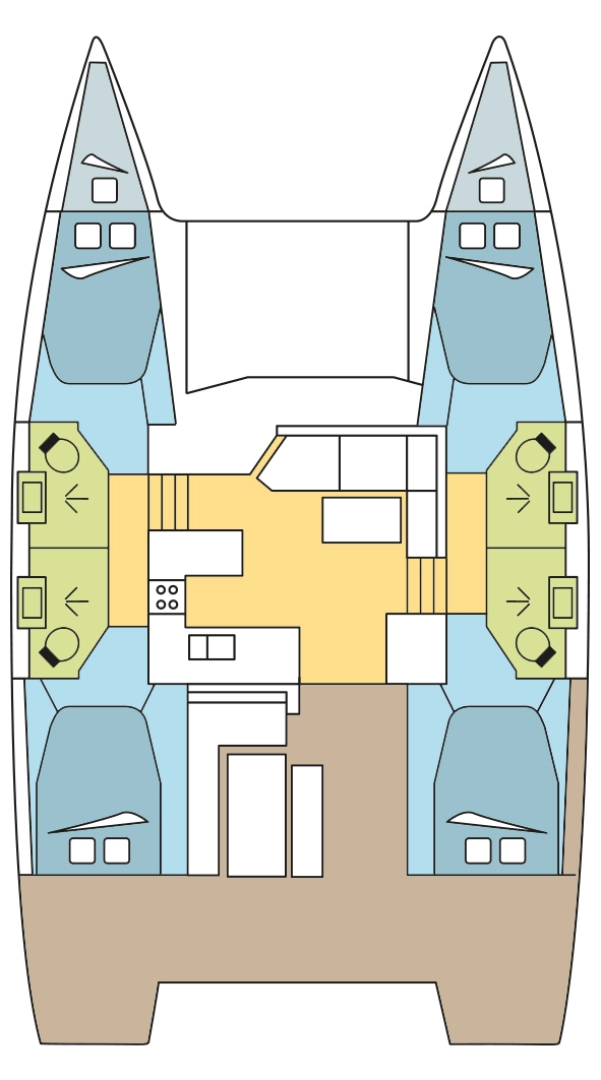 Verhuur Catamaran in Olbia - Fountaine Pajot Astrea 42