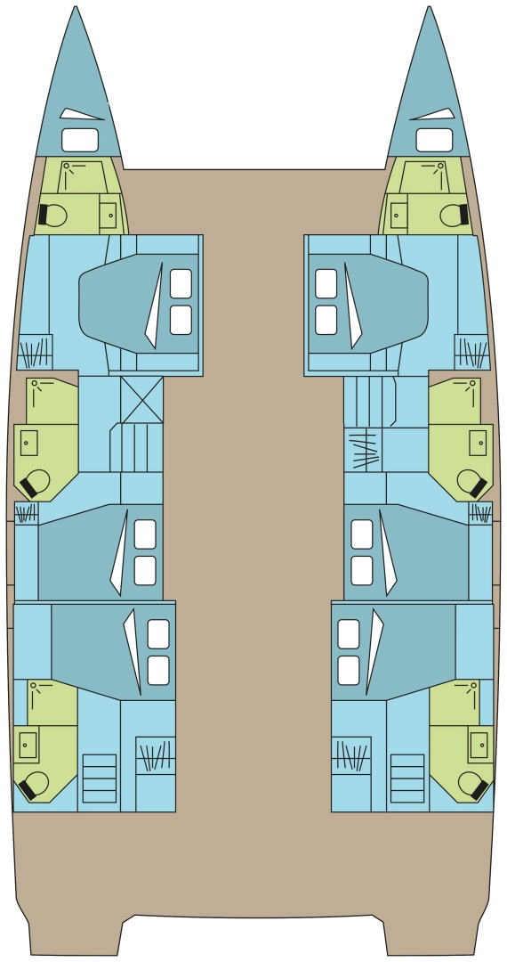 Fountaine Pajot Fountaine Pajot Aura 51 SMART ELECTRIC - 5 cab. te huur van particulier of professional in Pozzuoli