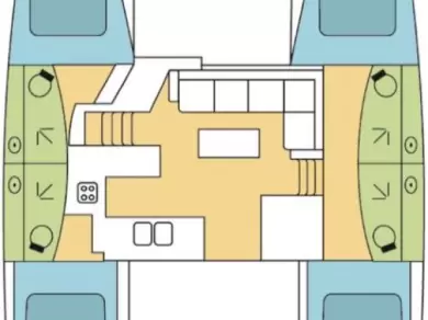 Verhuur Catamaran Fountaine Pajot met vaarbewijs