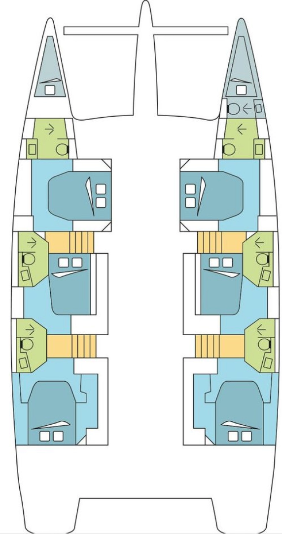 Verhuur Catamaran Fountaine Pajot met vaarbewijs