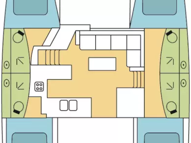 Huur een Fountaine Pajot Helia 44 in Placencia