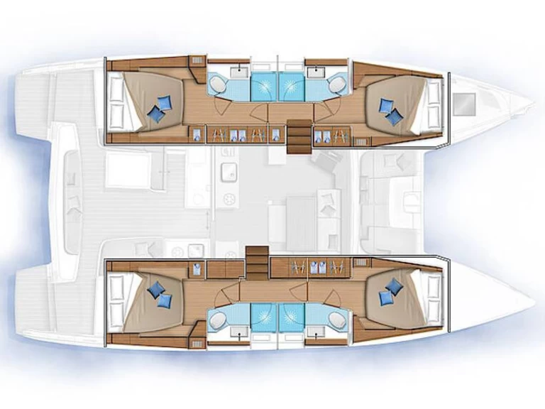 Verhuur Catamaran Lagoon met vaarbewijs