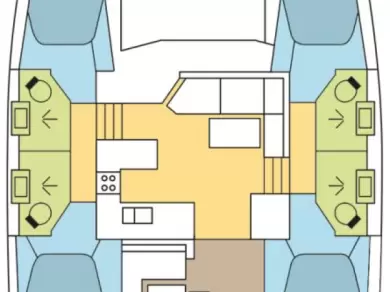 Verhuur Catamaran Lagoon met vaarbewijs