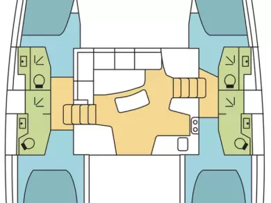 Verhuur Catamaran Lagoon met vaarbewijs