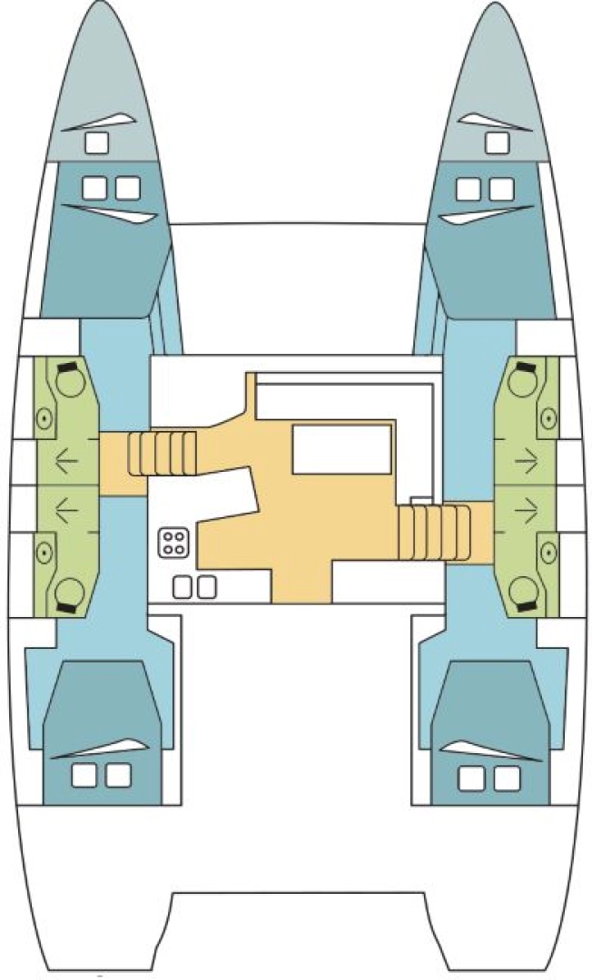 Verhuur Catamaran Lagoon met vaarbewijs