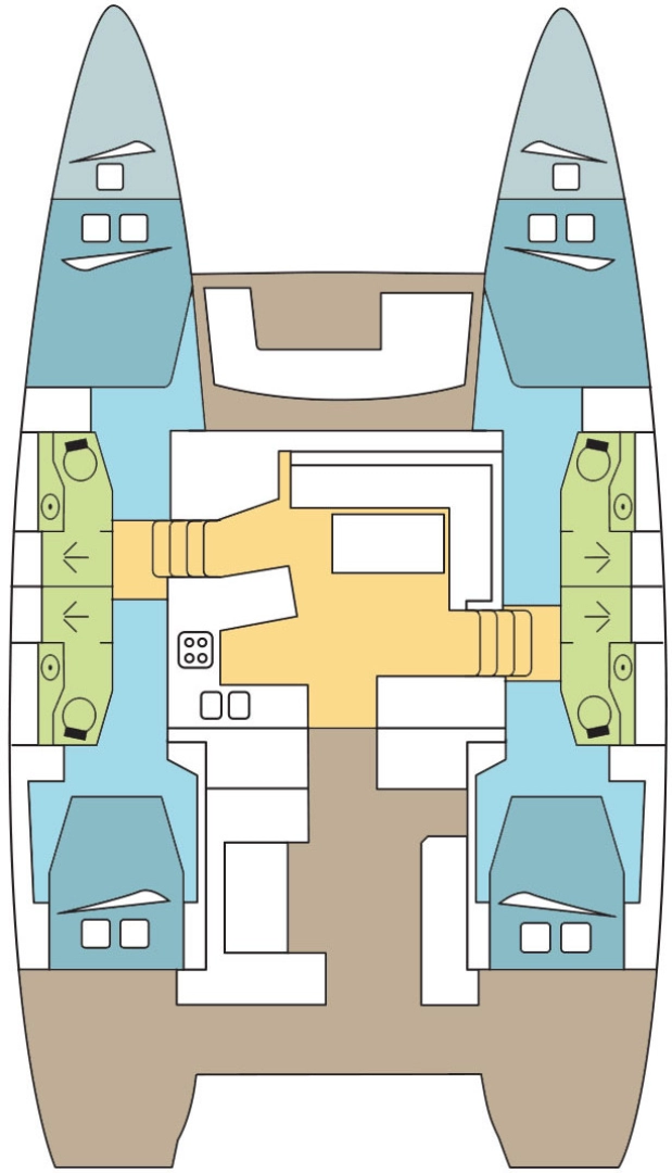 Huur een Lagoon Lagoon 450 Sport Top in Marsh Harbour