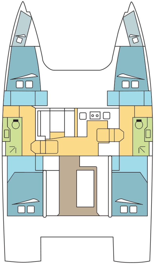 Verhuur Catamaran Nautitech met vaarbewijs