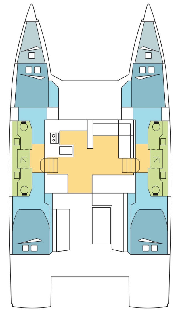 Bootverhuur Bavaria Nautitech 47 Power - 4 + 2 cab. in Seget Donji via SamBoat