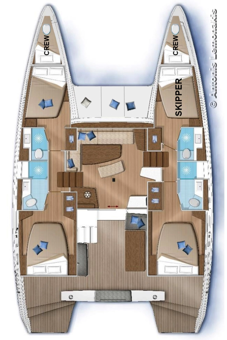 Verhuur Catamaran in Syros - Lagoon Lagoon 42