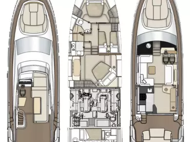 Verhuur Jacht in Kaštela - Azimut Azimut 55 Fly