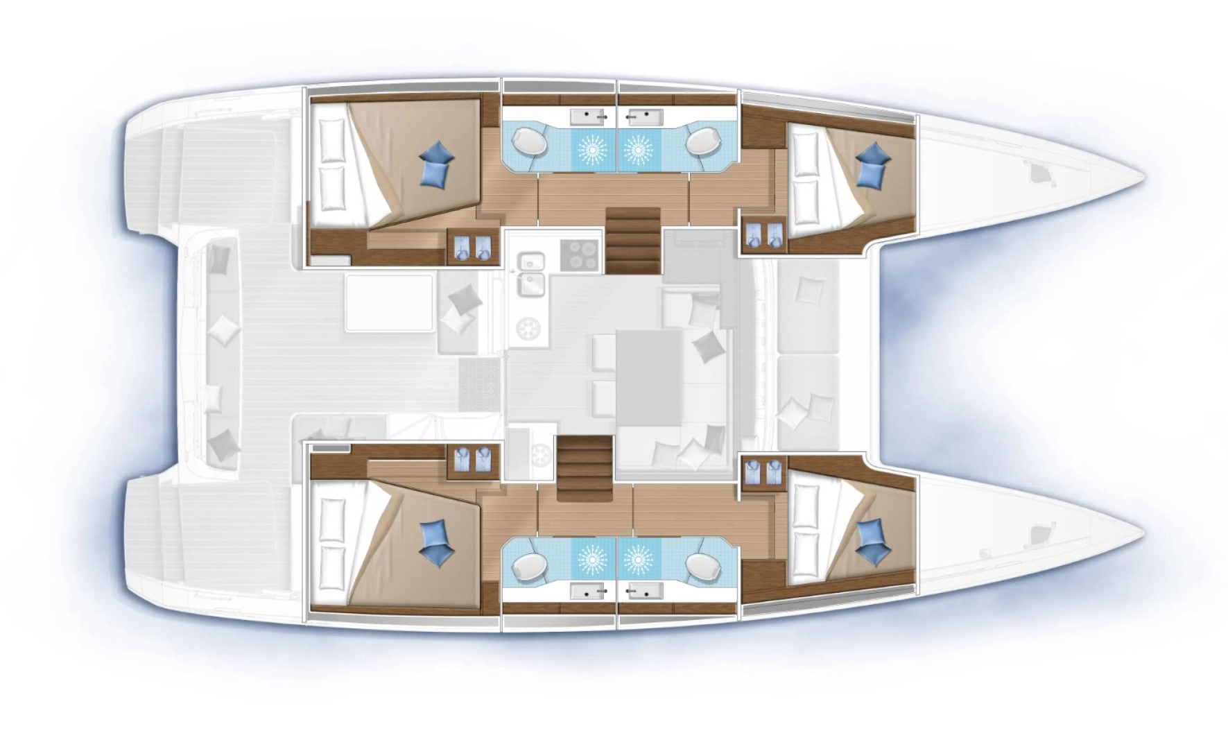 Verhuur Catamaran in Kaštela - Lagoon Lagoon 40