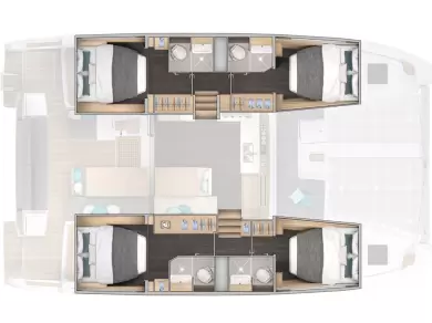 Verhuur Catamaran Lagoon met vaarbewijs