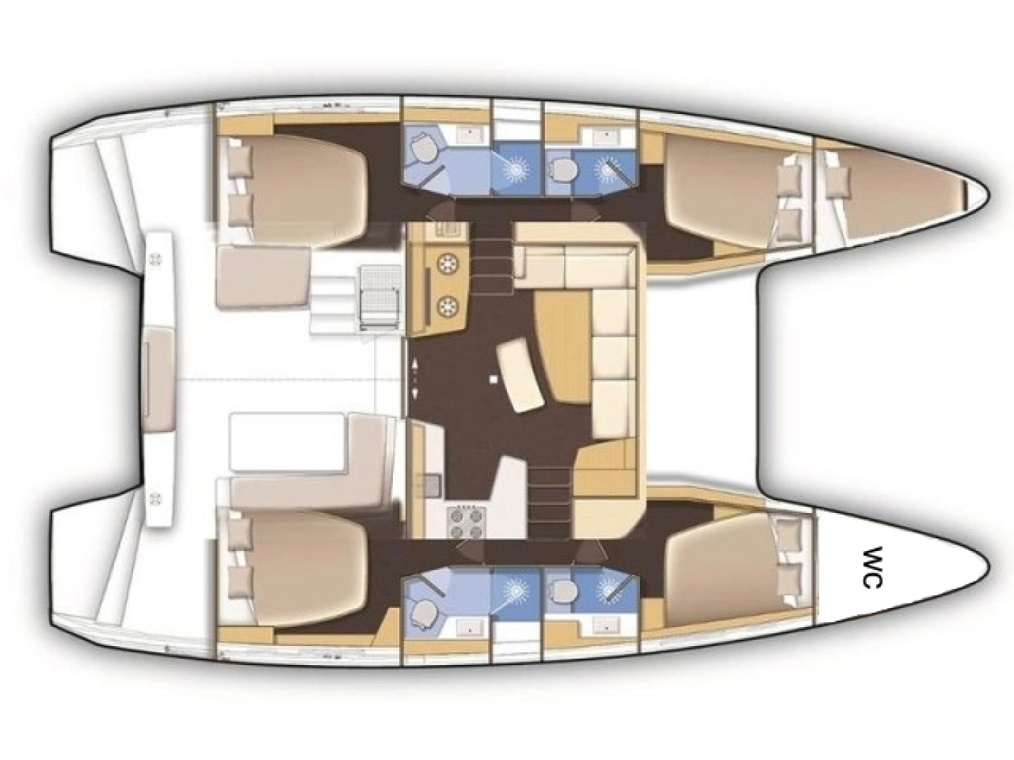 Lagoon Lagoon 42 te huur van particulier of professional in Paros (Eiland)