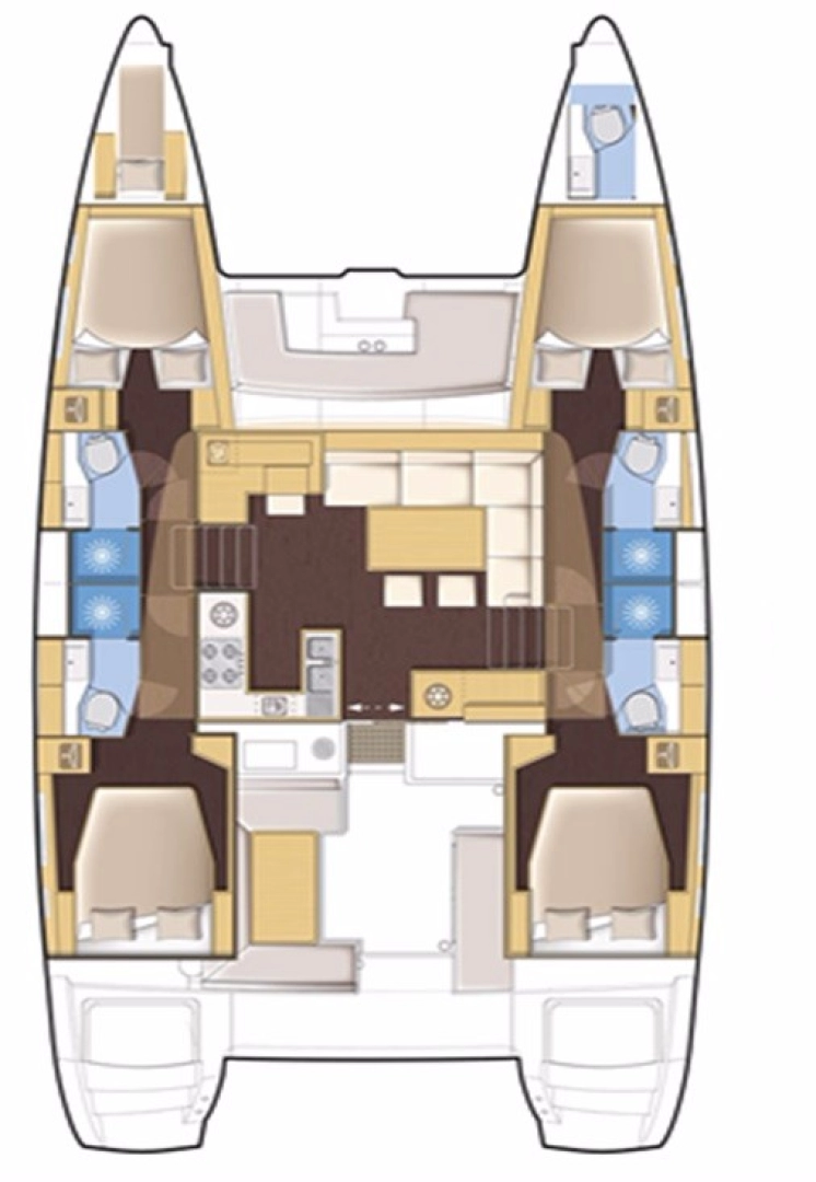 Huur Catamaran met of zonder schipper Lagoon in Álimos