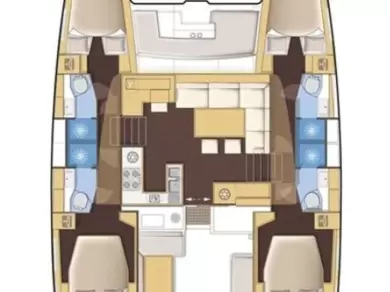 Bootverhuur Lefkáda goedkoop Lagoon 450 F